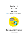 DataNet OPC User Manual