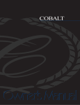 Cobalt all Boats, 2004: Owners Manual - RNR