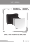 USER`S MANUAL SINGLE-ROOM REVERSIBLE VENTILATOR