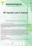 RF repeater user`s manual