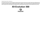 X9 500 Evo User Manual