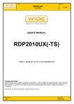 RDP2010UX(-TS) RDP2010TS