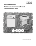 Maintenance Information Manual Cabinet and Pedestal