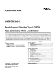 V850ES/Jx3-L Sample Program (Watchdog Timer 2 (WDT2)) Reset