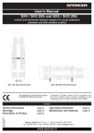 User`s Manual - Spencer Italia S.r.l.