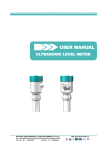 Ultrasonic Level Meter User Manual