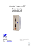 Telecontrol Transformer TCT Manual