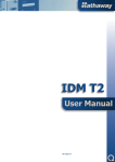 IDM T2 User Manual - FINAL OCT 2004