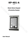 User manual - Security Accessories, Access/Entry