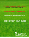 EBSCO USER HELP GUIDE