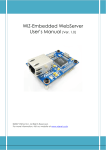 WIZ-Embedded WebServer User`s Manual (Ver. 1.0)