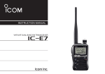 IC-E7 Manual