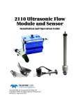 2110 Ultrasonic Flow Module and Sensor