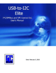 USB-to-I2C Elite DLL User`s Manual