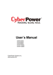 User`s Manual - Cyber Power Systems