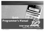 IQ Quick Programming Guide V3.604 - Security Help Desk