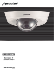 1.3 Megapixel Compact IP Dome Camera User`s Manual