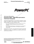 PowerPC 604e™ RISC Microprocessor Technical Summary