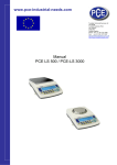 user manual. - PCE Instruments