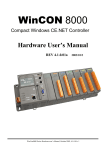 Hardware Manual - ICP DAS USA`s I