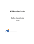 RTI Recording Service Getting Started