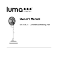 Misting Fan for Business User Manual