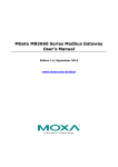 MGate MB3660 Series Modbus Gateway User`s Manual