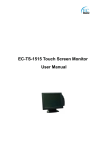 EC-TS-1515 Touch Screen Monitor User Manual