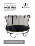 MODEL SF90E - Springfree Trampoline