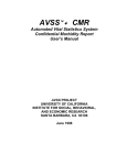 CMR User`s Manual - AVSS - University of California, Santa Barbara