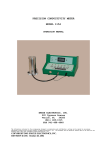 precision conductivity meter model 1154