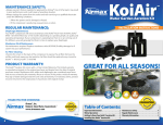 KoiAir™ Product Manual