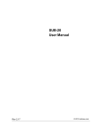 SUB-20 User Manual