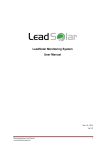LeadSolar User Manual