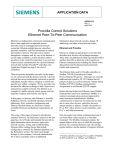 Procidia Control Solutions Ethernet Peer-To-Peer