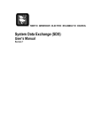 System Data Exchange (SDX) User`s Manual