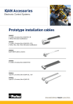 IQAN Accessories Prototype installation cables