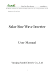 Solar Sine Wave Inverter