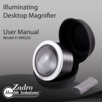 Illuminating Desktop Magnifier User Manual