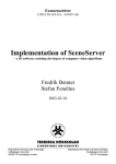 Implementation of SceneServer - a 3D software