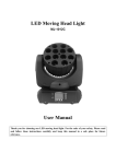 LED Moving Head Light User Manual