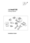 optimail 30 GBR-PCE / Installationsanleitung