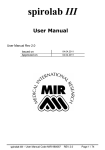 spirolab III User Manual