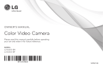 LCV5300 Color Video Camera Owner`s Manual