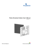 Pledco broadcast user`s manual