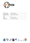 Document Title KMOS User Manual Document Number VLT