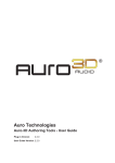 Authoring Tools User Guide - Auro-3D
