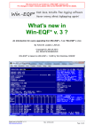 What`s new in Win-EQF* v. 3 ?