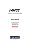 FAMOS Carousel Microautosampler User`s Manual