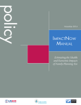 IMPACTNOW MANUAL - Health Policy Project